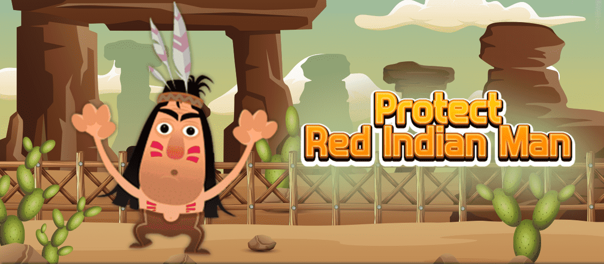 Protect Red Indian Man